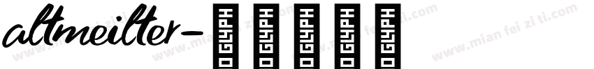 altmeilter字体转换