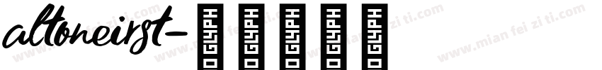 altoneirst字体转换