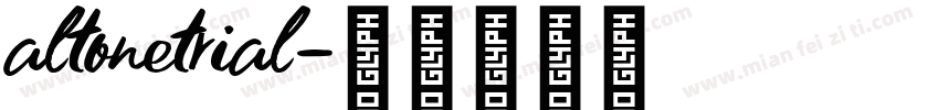 altonetrial字体转换