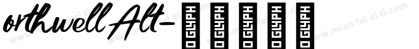 orthwellAlt字体转换