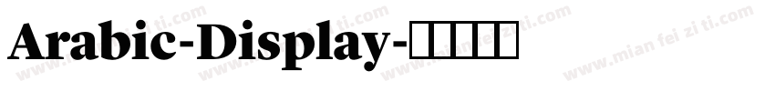 Arabic-Display字体转换