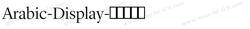 Arabic-Display字体转换
