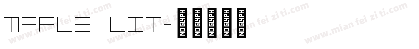 maple_lit字体转换