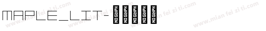 maple_lit字体转换