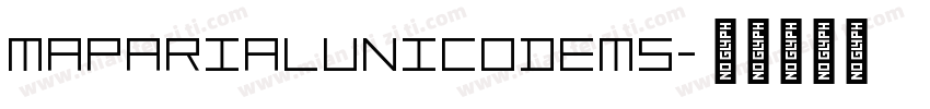 MAPArialUnicodeMS字体转换