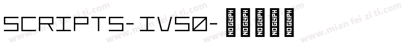 SCRIPTS-IV50字体转换