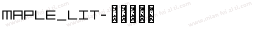 maple_lit字体转换