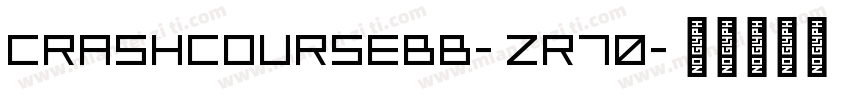 Crashcoursebb-zR70字体转换