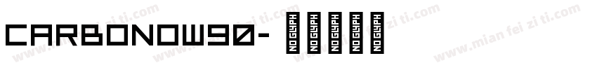carbonoW90字体转换