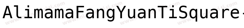 AlimamaFangYuanTiSquare-SemiBold字体转换