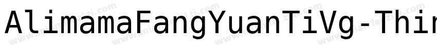 AlimamaFangYuanTiVg-Thin字体转换