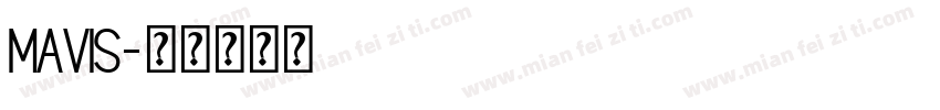 mavis字体转换