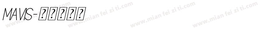 mavis字体转换
