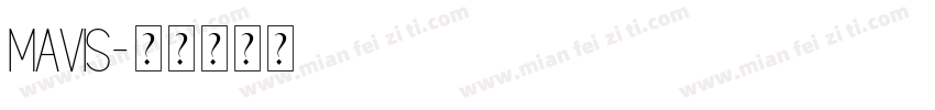 mavis字体转换