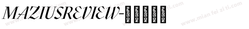 MAZIUSREVIEW字体转换