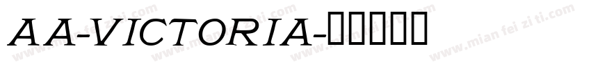 Aa-Victoria字体转换