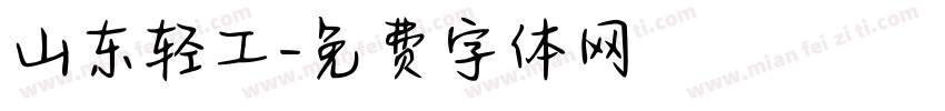 山东轻工字体转换