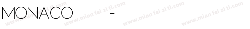monaco字体混合字体转换