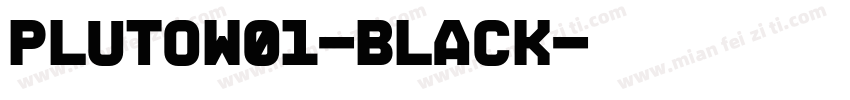 plutow01-black字体转换