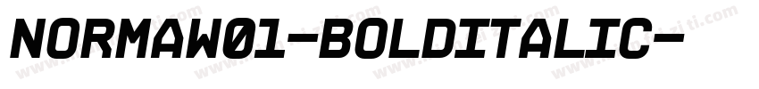 NormaW01-BoldItalic字体转换