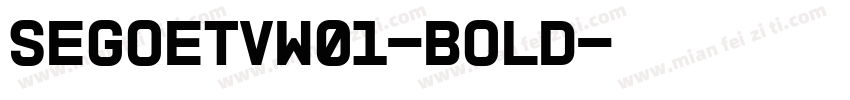 SegoeTVW01-Bold字体转换