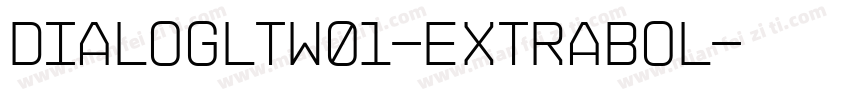 DialogLTW01-ExtraBol字体转换