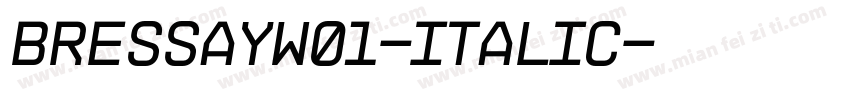 BressayW01-Italic字体转换