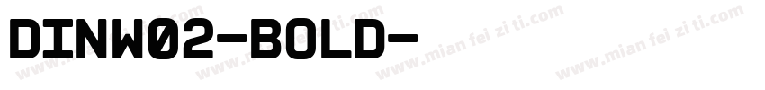 DINW02-Bold字体转换