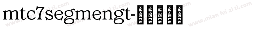mtc7segmengt字体转换