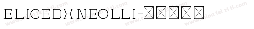 EliceDXNeolli字体转换