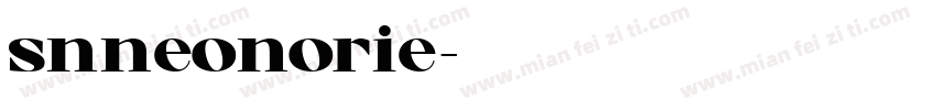 snneonorie字体转换