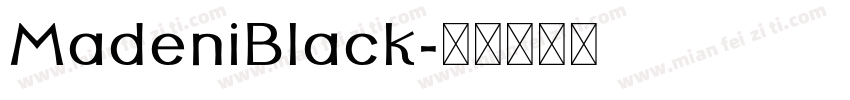 MadeniBlack字体转换