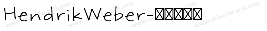 HendrikWeber字体转换