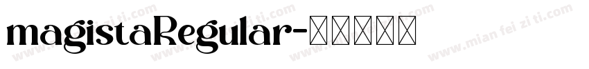 magistaRegular字体转换