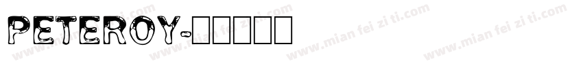 Peteroy字体转换