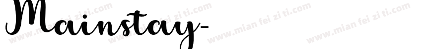 Mainstay字体转换