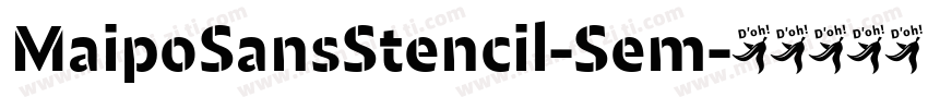 MaipoSansStencil-Sem字体转换
