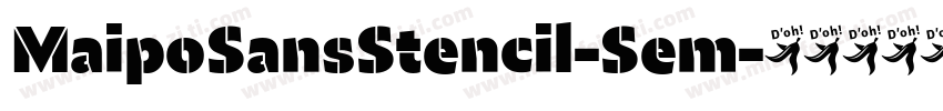 MaipoSansStencil-Sem字体转换
