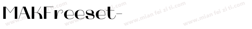 MAKFreeset字体转换
