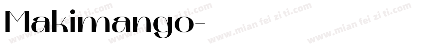 Makimango字体转换