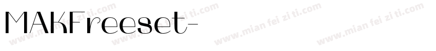 MAKFreeset字体转换