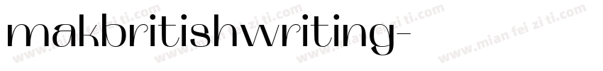 makbritishwriting字体转换