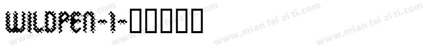 WildPen-1字体转换