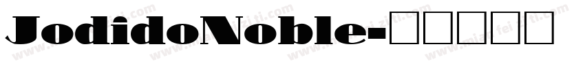 JodidoNoble字体转换