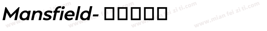 Mansfield字体转换