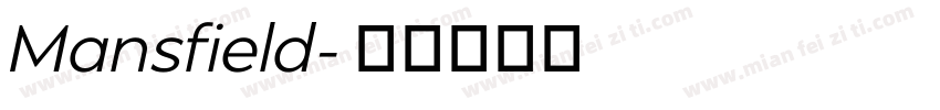 Mansfield字体转换