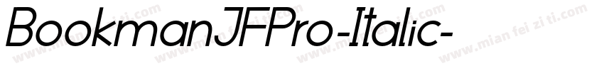 BookmanJFPro-Italic字体转换