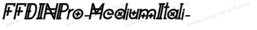 FFDINPro-MediumItali字体转换