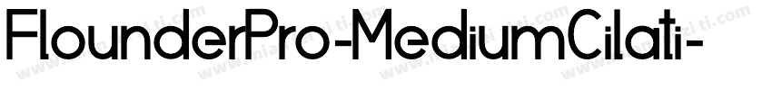 FlounderPro-MediumCilati字体转换