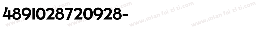 4891028720928字体转换